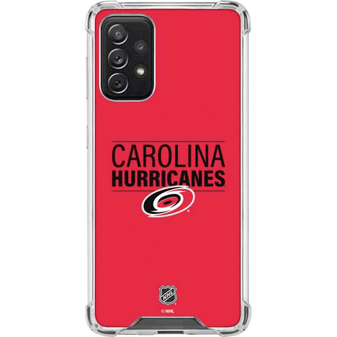 NHL Carolina Hurricanes Lineup Galaxy A72 5G Clear Case